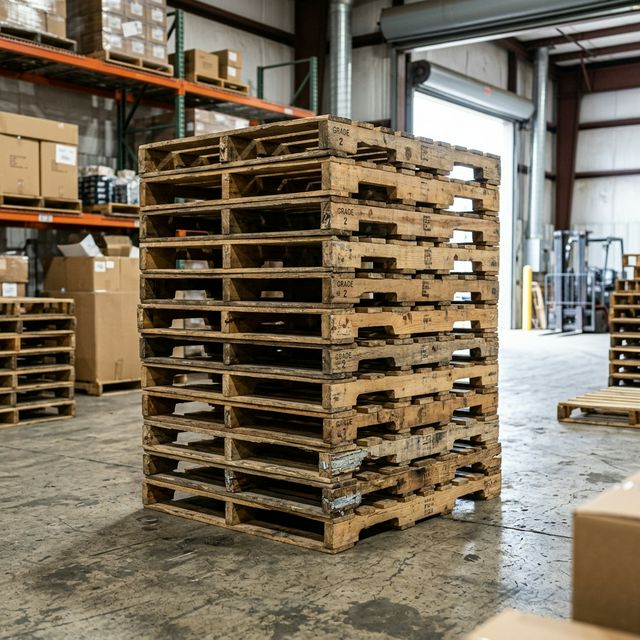 Grade 2 Recycled Pallets - Serv-U-Pallets Inc. Ontario